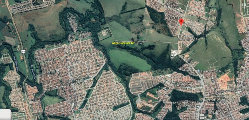 Área para incorporação na zona norte de Sorocaba