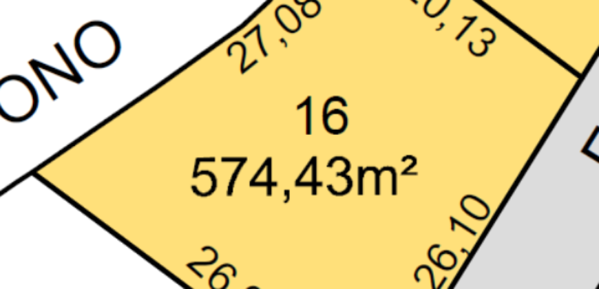 Veredas das Geraes – Lote 16 da quadra 03A (574,43m²)