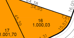 Canto da Mata – Lote 16 da quadra A (1.000,03m²)