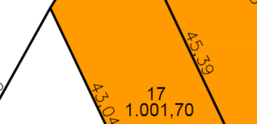 Canto da Mata – Lote 17 da quadra A (1001,70m²)